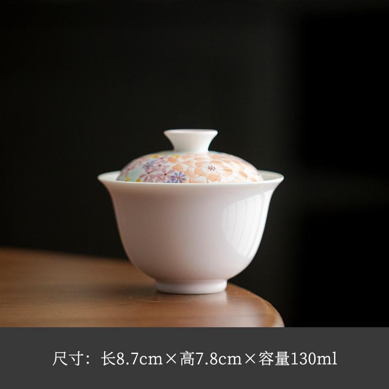 130ml Hand Drawn Flower Pink Beige Gaiwan Handmade Tea Tureen Tea Bowl With Lid Kit Tea Making Cover Bowl Tea Items Decoration
130ml Hand Drawn Flower Pink Beige Gaiwan Handmade Tea Tureen Tea Bowl With Lid Kit Tea Making Cover Bowl Tea Items Decoration