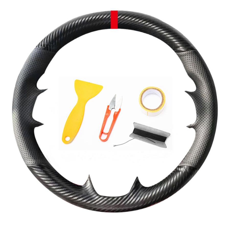 DIY Hand Sewing Car Steering Wheel Cover Carbon Fiber + Pu Leather for Toyota RAV4 Corolla 2013-2018 Corolla 2014-2018
DIY Hand Sewing Car Steering Wheel Cover Carbon Fiber + Pu Leather for Toyota RAV4 Corolla 2013-2018 Corolla 2014-2018