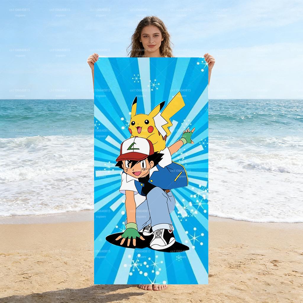 Pokemon Ash & Pikachu Beach Towel, Soft Microfiber Quick-Dry Towel, Anime Bath Towel for Kids, Adults & Beach Lovers W40*H60(CM)
Pokemon Ash & Pikachu Beach Towel, Soft Microfiber Quick-Dry Towel, Anime Bath Towel for Kids, Adults & Beach Lovers W40*H60(CM)