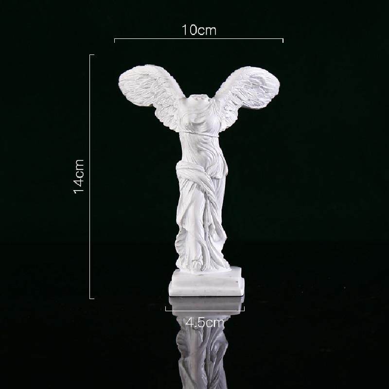 Фигурка Крылатая статуя Победы Виктория Скульптура Искусство Домашнее Настольное украшение 14CM/5.51in белый
Фигурка Крылатая статуя Победы Виктория Скульптура Искусство Домашнее Настольное украшение 14CM/5.51in белый