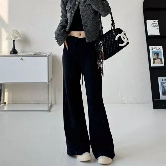 Женские серые брюки с широкими штанинами на кулиске - Осенне-зимние повседневные спортивные брюки XL
Женские серые брюки с широкими штанинами на кулиске - Осенне-зимние повседневные спортивные брюки XL