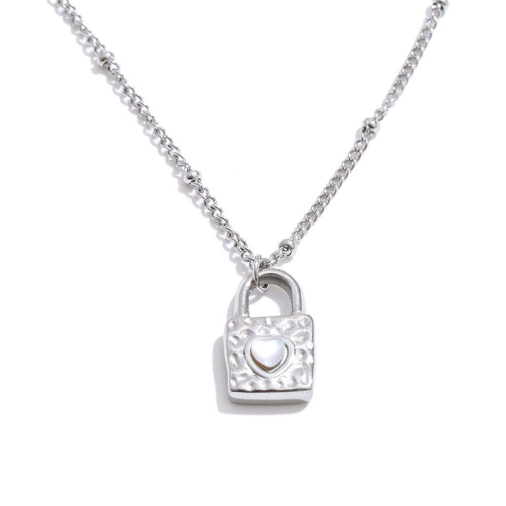 Yhpup Stainless Steel Shell Heart Lock Pendant Necklace for Women 2026 Stylish Classic Basic Jewelry PVD Waterproof Plated
Yhpup Stainless Steel Shell Heart Lock Pendant Necklace for Women 2026 Stylish Classic Basic Jewelry PVD Waterproof Plated