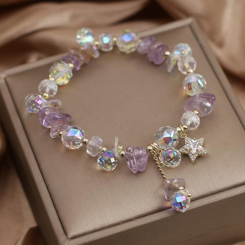 Women Jewelry Bracelet Adjustable Crystal Beaded Bracelet Zircon Pendant Bracelet Comfortable For Anniversaries Birthdays Casual фиолетовый
Women Jewelry Bracelet Adjustable Crystal Beaded Bracelet Zircon Pendant Bracelet Comfortable For Anniversaries Birthdays Casual фиолетовый
