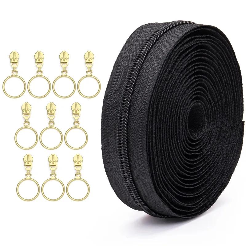 Nylon 4.5M Zipper Zips Repair Kit DIY Garment Accessories Home Jacket Pocket Sewing Replacement Zipper with 10 Zipper Heads 5#
Nylon 4.5M Zipper Zips Repair Kit DIY Garment Accessories Home Jacket Pocket Sewing Replacement Zipper with 10 Zipper Heads 5#