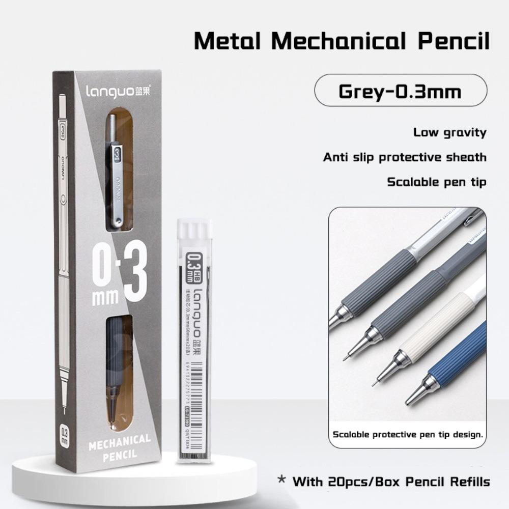 Metal Automatic Pencil Low Gravity Movable Pencil High Quality Sketch Pencil Art Painting Grey-0.3mm
Metal Automatic Pencil Low Gravity Movable Pencil High Quality Sketch Pencil Art Painting Grey-0.3mm