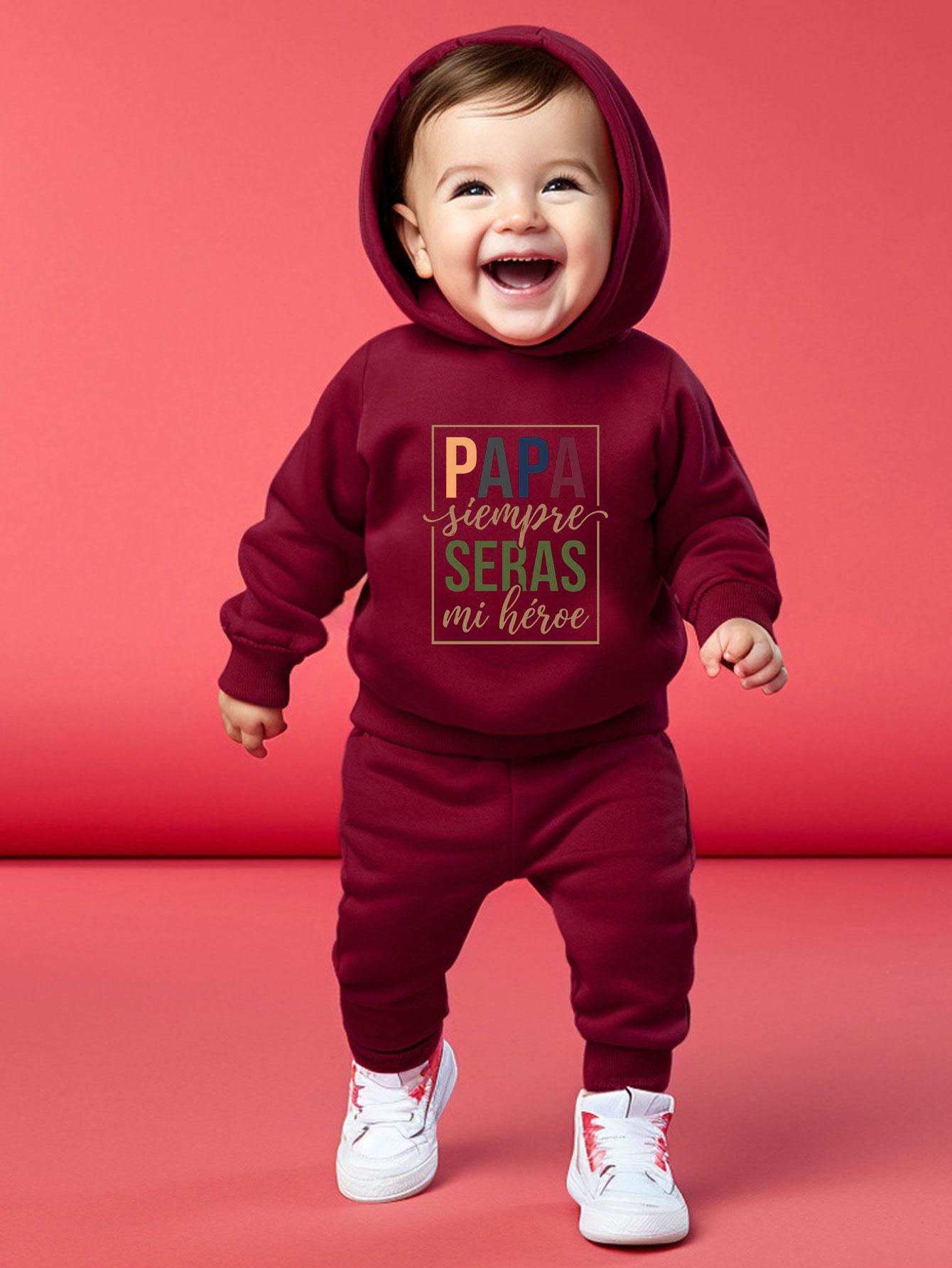 Boys Fun Parent-Child Themed Custom Printed Hoodie with Elastic Waist Cuffed Pants Casual Two-Piece Daily Outfit Set 2-3Y бордовий
Boys Fun Parent-Child Themed Custom Printed Hoodie with Elastic Waist Cuffed Pants Casual Two-Piece Daily Outfit Set 2-3Y бордовий