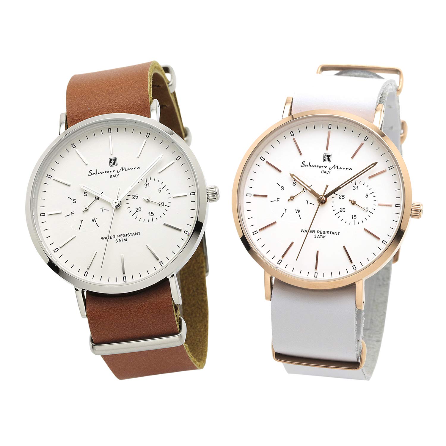 Salvatore Marra Pair Watch SM15117 Men’s and Women’s Brown SV White PG Box Included
Salvatore Marra Pair Watch SM15117 Men’s and Women’s Brown SV White PG Box Included
