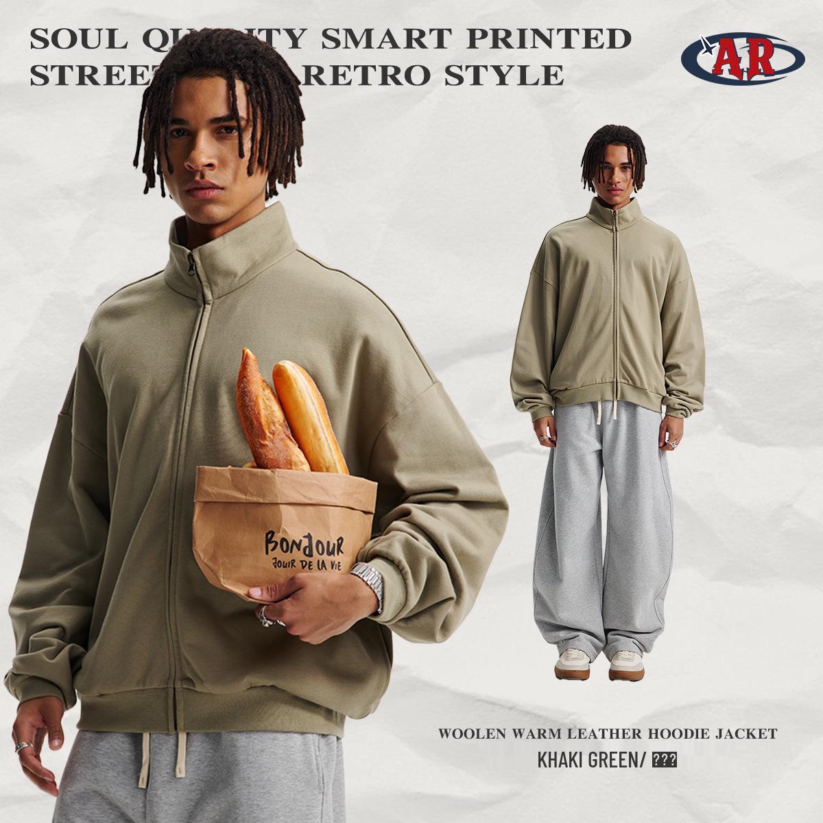 2025 Autumn/Winter Men s Warm 410G Zipper Cardigan Streetwear Jacket with Stand Collar Medium
2025 Autumn/Winter Men s Warm 410G Zipper Cardigan Streetwear Jacket with Stand Collar Medium