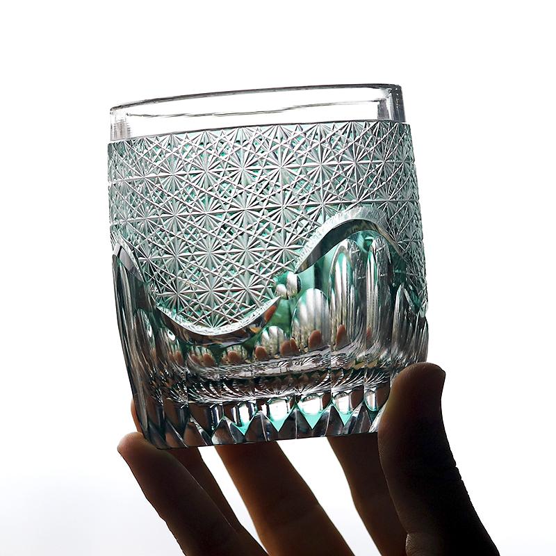 250 Ml Roundish Hand Cut To Clear Green Rocks Glass Whiskey Tumbler With Edo Kiriko Chrysanthemum Mesh Cocktail Glasses 250ml
250 Ml Roundish Hand Cut To Clear Green Rocks Glass Whiskey Tumbler With Edo Kiriko Chrysanthemum Mesh Cocktail Glasses 250ml