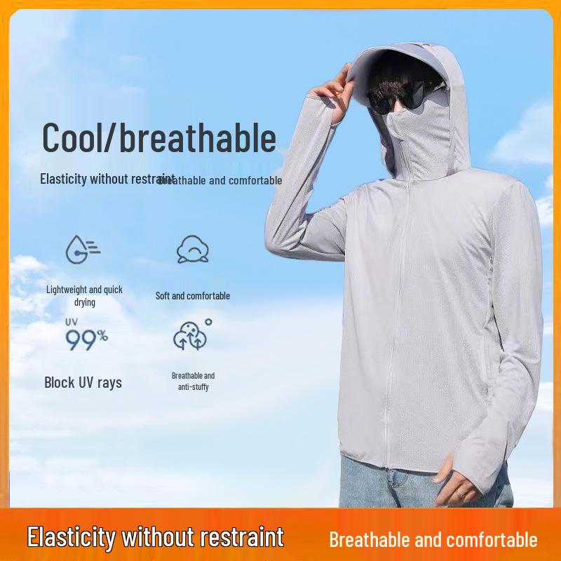 Men s Summer UV Protection Ice Silk Jacket - Ultra-Thin, Breathable, Ideal for Outdoor Fishing. XL
Men s Summer UV Protection Ice Silk Jacket - Ultra-Thin, Breathable, Ideal for Outdoor Fishing. XL