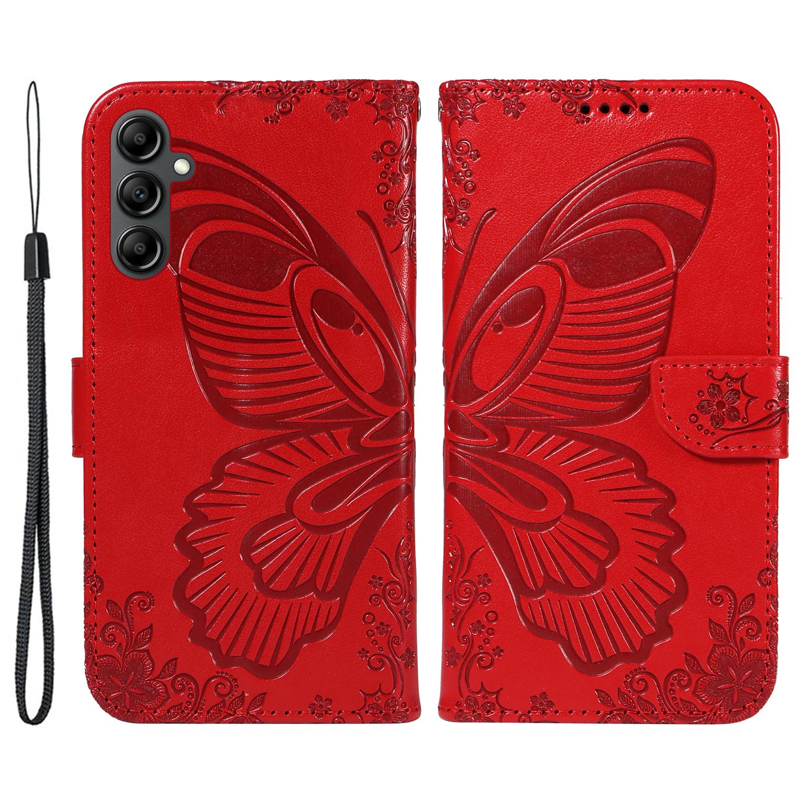 For Samsung Galaxy A15 4G/5G Case PU Leather Flip Imprinted Butterfly Phone Cover with Wallet Red
For Samsung Galaxy A15 4G/5G Case PU Leather Flip Imprinted Butterfly Phone Cover with Wallet Red