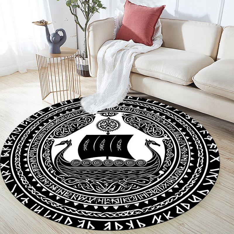 Viking Art pattern round rug,Carpet Rug for Living Room Bedroom Sofa Playroom Decor,Non-slip Floor Mat,Holiday Gifts and Birthday Gifts. 80cmx80cm
Viking Art pattern round rug,Carpet Rug for Living Room Bedroom Sofa Playroom Decor,Non-slip Floor Mat,Holiday Gifts and Birthday Gifts. 80cmx80cm
