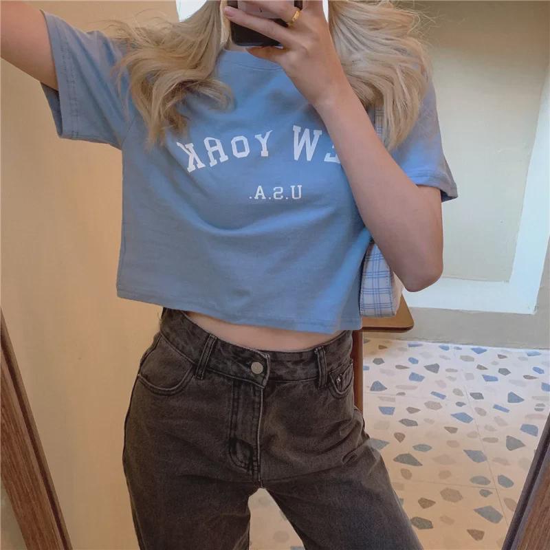 Women s 2025 Slimming Letter Print Short Sleeve Summer T-shirt - Trendy Design Large світло-синій колір
Women s 2025 Slimming Letter Print Short Sleeve Summer T-shirt - Trendy Design Large світло-синій колір