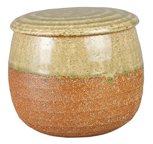 Sento Senga Pottery Iga Ware Ohitsu (rice container) with Vidro glaze 11-05
Sento Senga Pottery Iga Ware Ohitsu (rice container) with Vidro glaze 11-05