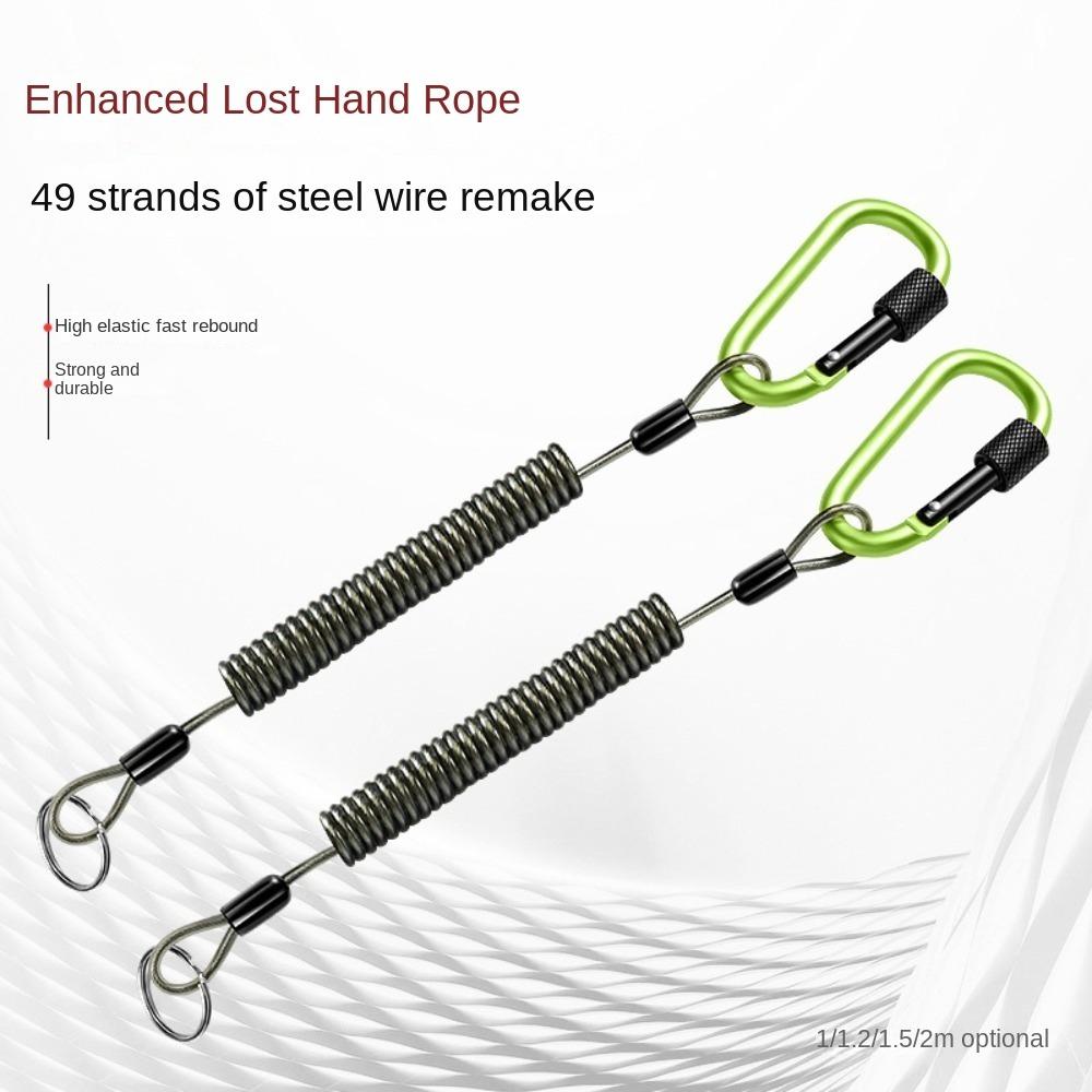 Anti Loss Fishing Missed Rope Retention Retention Fishing Rope Fishing Coiled Lanyard Climbing 1m-2mm black regular
Anti Loss Fishing Missed Rope Retention Retention Fishing Rope Fishing Coiled Lanyard Climbing 1m-2mm black regular