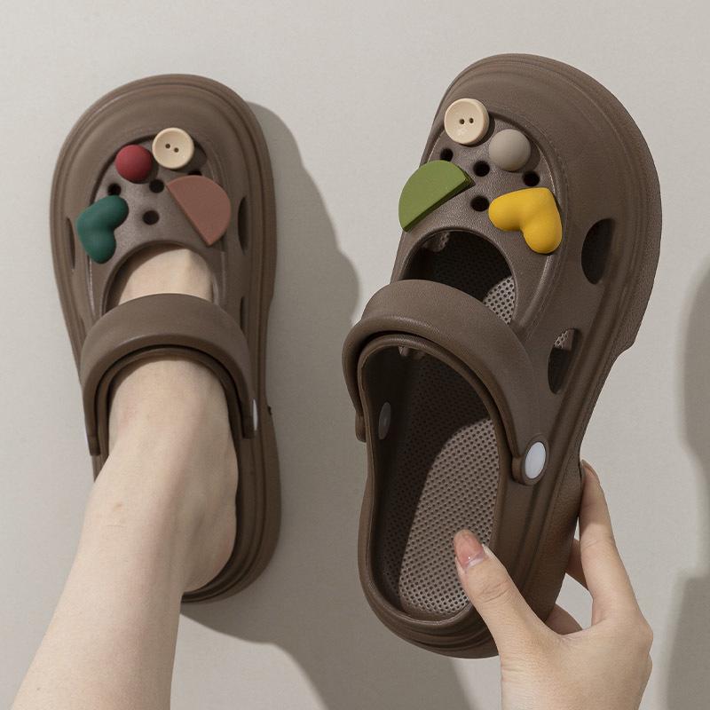 Новые туфли Мэри Джейн с отверстиями, женские летние туфли на платформе, увеличивающие рост, на каблуке, с закрытым носком, модные пляжные нескользящие сандалии 40-41 yards (positive code)
Новые туфли Мэри Джейн с отверстиями, женские летние туфли на платформе, увеличивающие рост, на каблуке, с закрытым носком, модные пляжные нескользящие сандалии 40-41 yards (positive code)