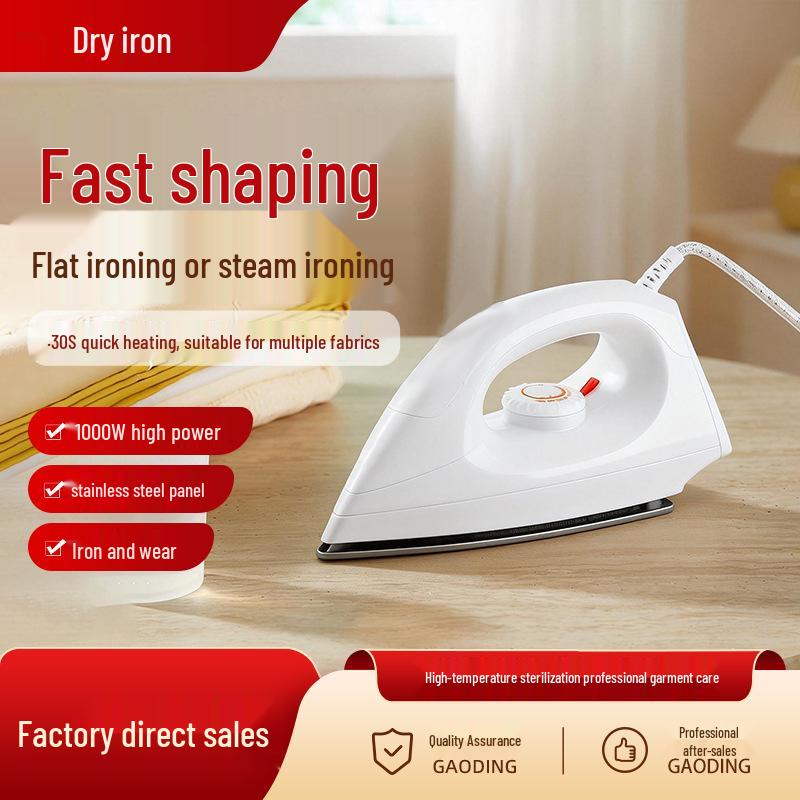 Compact Dry Electric Iron for Home - Vintage-Style Heat Plate for Clothes Flat Plug (Domestic/US) білий
Compact Dry Electric Iron for Home - Vintage-Style Heat Plate for Clothes Flat Plug (Domestic/US) білий