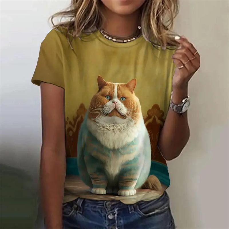 Женская футболка Harajuku с рисунком аниме-кота, летние повседневные футболки с коротким рукавом и круглым вырезом, женская одежда, уличная одежда, свободные блузки 6XL
Женская футболка Harajuku с рисунком аниме-кота, летние повседневные футболки с коротким рукавом и круглым вырезом, женская одежда, уличная одежда, свободные блузки 6XL