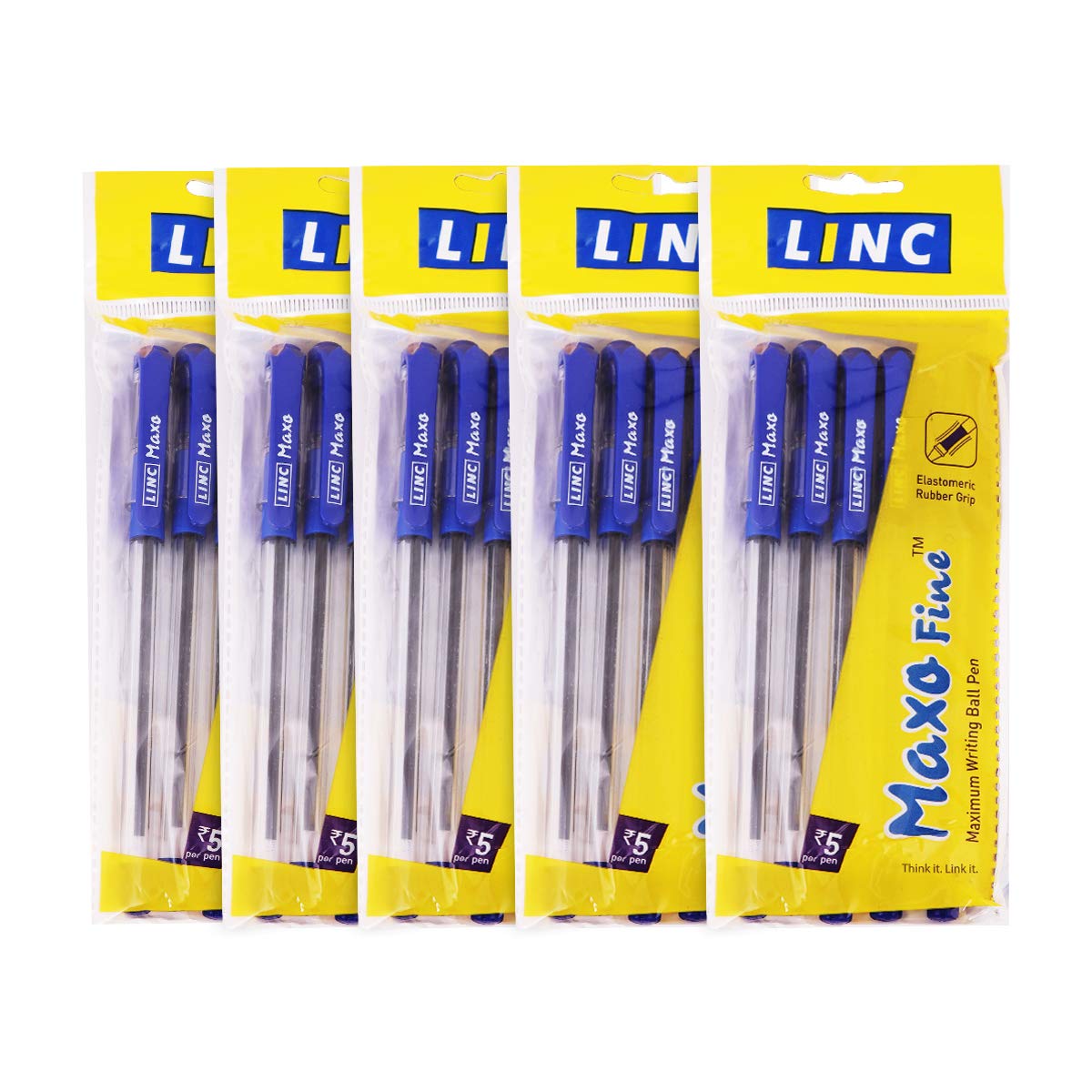 Linc Maxo Fine 0.7mm Ball Pen Blue Ink Smooth Writing Fast Flow for Office School Home Use Comfortable Grip Pack of x 25pcs
Linc Maxo Fine 0.7mm Ball Pen Blue Ink Smooth Writing Fast Flow for Office School Home Use Comfortable Grip Pack of x 25pcs