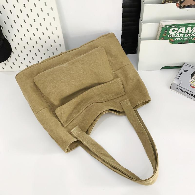 Ретро повседневная сумка-тоут женская 2025 новая сумка-мессенджер для通勤 модная повседневная большая вместимость простая холщовая женская сумка хаки
Ретро повседневная сумка-тоут женская 2025 новая сумка-мессенджер для通勤 модная повседневная большая вместимость простая холщовая женская сумка хаки