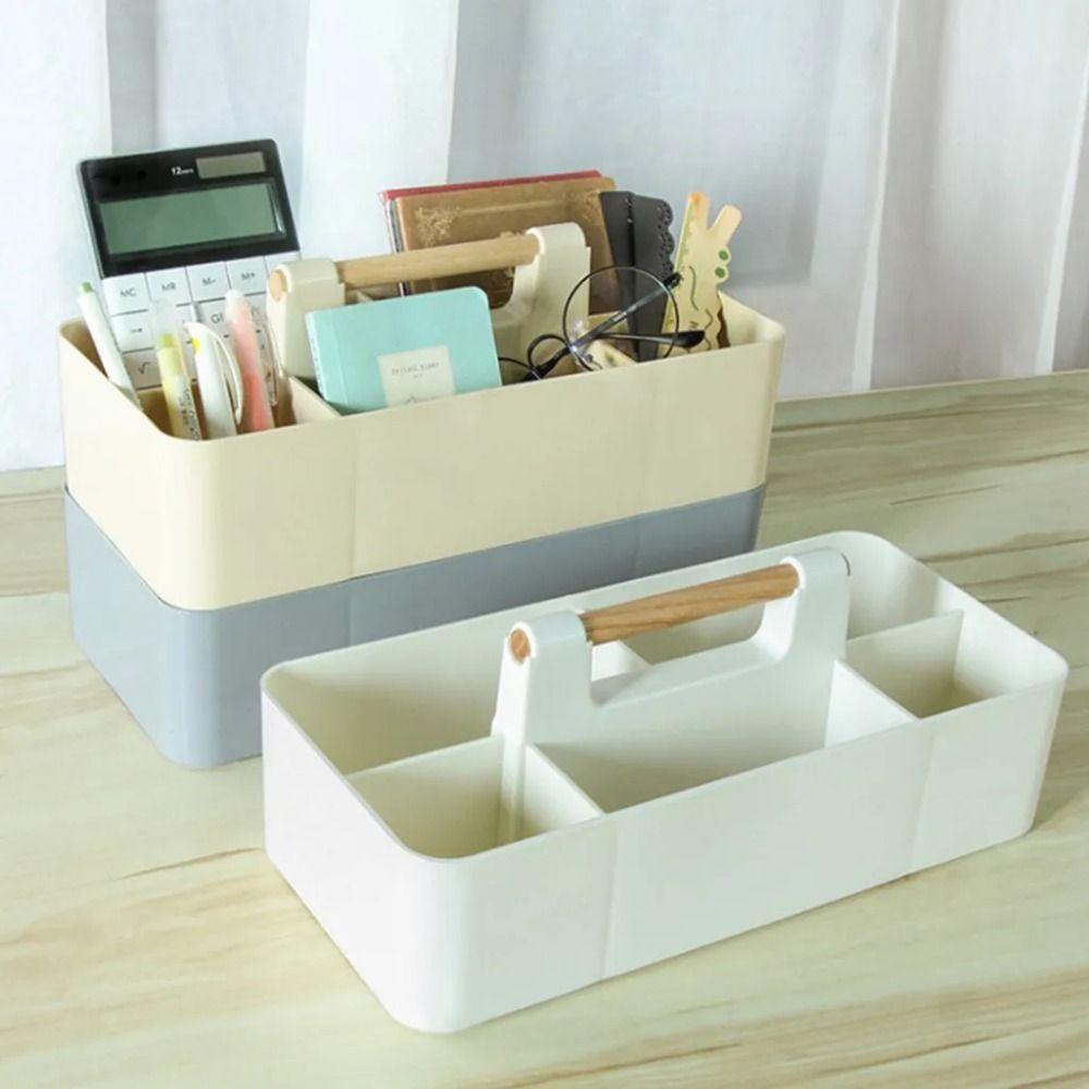 Multi-compartment Stationery Finishing Box Wood Handle Divided Baskets Desk Organizer Makeup бежевый
Multi-compartment Stationery Finishing Box Wood Handle Divided Baskets Desk Organizer Makeup бежевый