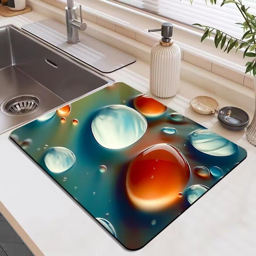 3D Pebbles Super Absorbent Kitchen Mat Drying Quick Dry Drain Pad Tableware Mat Dinnerware Coffee Placemat Decoration (as the picture,20x30cm)
3D Pebbles Super Absorbent Kitchen Mat Drying Quick Dry Drain Pad Tableware Mat Dinnerware Coffee Placemat Decoration (as the picture,20x30cm)