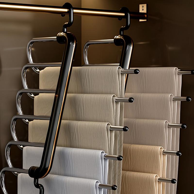 1pc Multi-layer Pants Hanger, Stainless Steel Rack, Save Space Storage and Organization for Wardrobe, Closet, Bedroom, Suitable for Pants, Scarves чорний
1pc Multi-layer Pants Hanger, Stainless Steel Rack, Save Space Storage and Organization for Wardrobe, Closet, Bedroom, Suitable for Pants, Scarves чорний