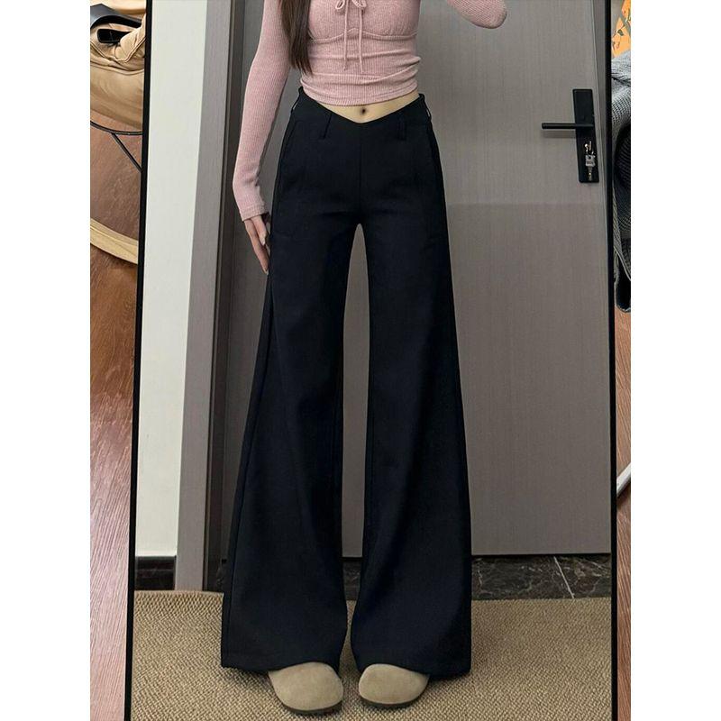 Pear-Shaped Body Shape American-Style Black Flared Suit Pants for Women, New Spring Model for Plus-Size Girls, High-Waisted Slimming Casual Pants Black 2XL
Pear-Shaped Body Shape American-Style Black Flared Suit Pants for Women, New Spring Model for Plus-Size Girls, High-Waisted Slimming Casual Pants Black 2XL