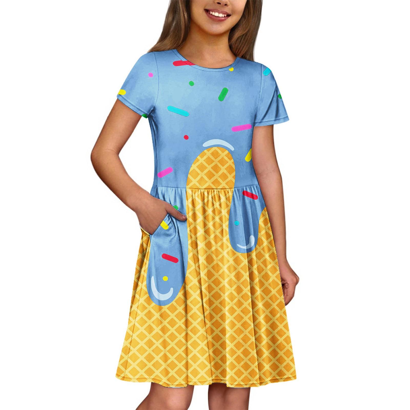 Дівчинка Літня Сукня Однотонна та з Принтом Сукня без Рукавів з Кишенею Повсякденна Сукня з Коротким Рукавом для Вечірки 110 синій
Дівчинка Літня Сукня Однотонна та з Принтом Сукня без Рукавів з Кишенею Повсякденна Сукня з Коротким Рукавом для Вечірки 110 синій