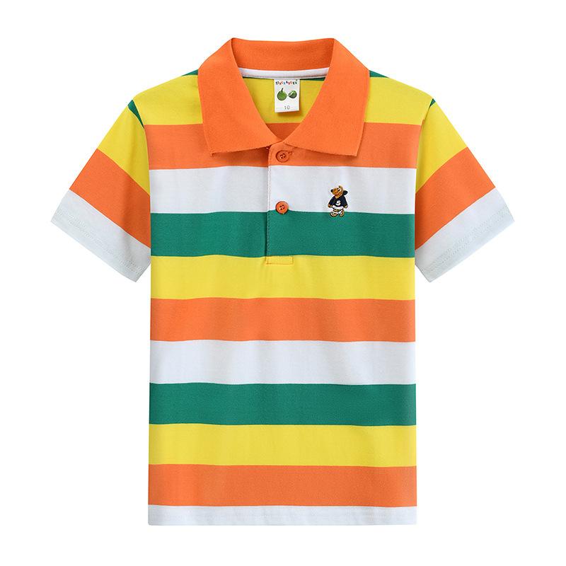 Дитячий літній дитячий одяг із короткими рукавами, дитяча футболка середнього та великого розміру, бавовняна сорочка-поло в смужку 120cm білий/жовтий
Дитячий літній дитячий одяг із короткими рукавами, дитяча футболка середнього та великого розміру, бавовняна сорочка-поло в смужку 120cm білий/жовтий