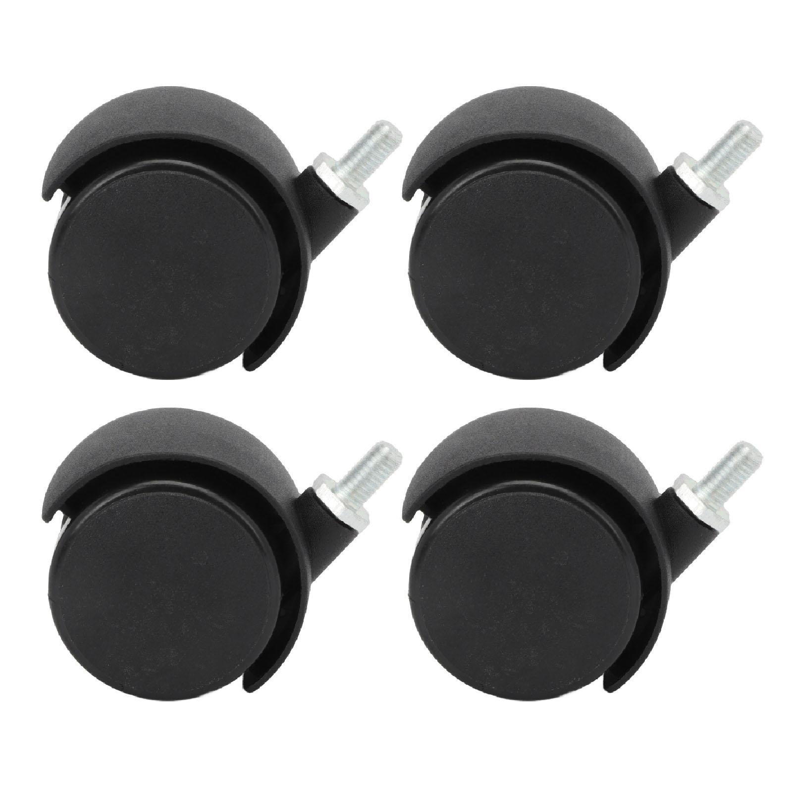 4pcs Swivel Caster Wheels 360 Degree Rolling Uniform Force Double Wheel Design Caster Wheels for Desks Cabinets Shelves
4pcs Swivel Caster Wheels 360 Degree Rolling Uniform Force Double Wheel Design Caster Wheels for Desks Cabinets Shelves