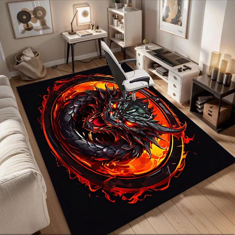 Fiery Dragon Logo Art Print - Fantasy Beast Design Office Mat Perfect for Home Decor Office Desk Chair Rugs Chair Carpet for office Polyest 60cm by 90cm
Fiery Dragon Logo Art Print - Fantasy Beast Design Office Mat Perfect for Home Decor Office Desk Chair Rugs Chair Carpet for office Polyest 60cm by 90cm