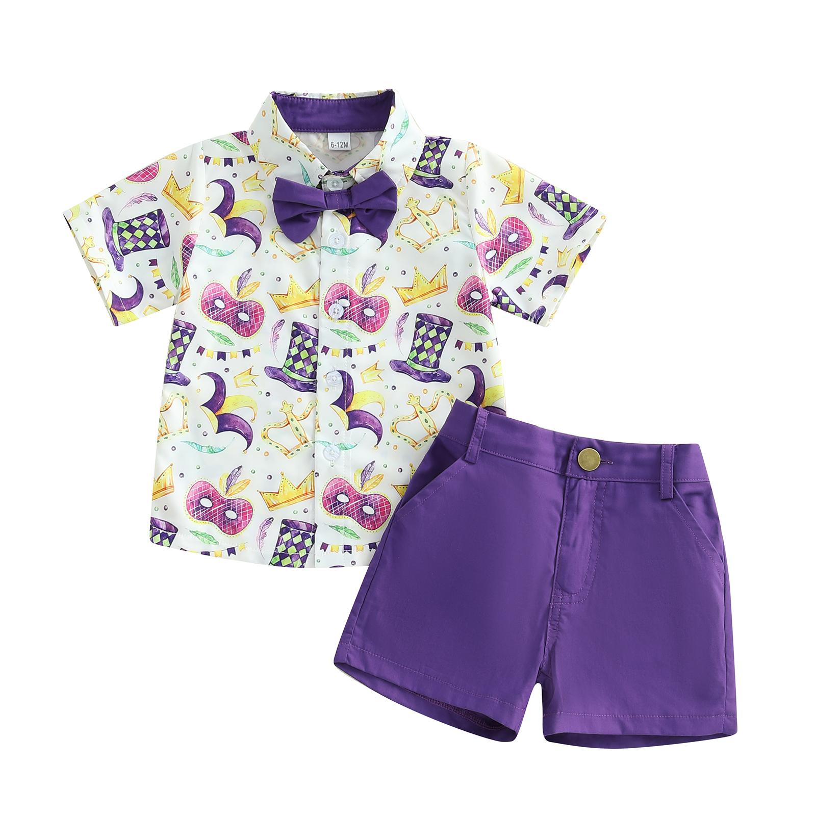 Baby Toddler Boy Shorts Set Crown Print Short Sleeve Button-up Shirt Solid Shorts Bowtie 3 Piece Outfit 3-4 Years белый
Baby Toddler Boy Shorts Set Crown Print Short Sleeve Button-up Shirt Solid Shorts Bowtie 3 Piece Outfit 3-4 Years белый