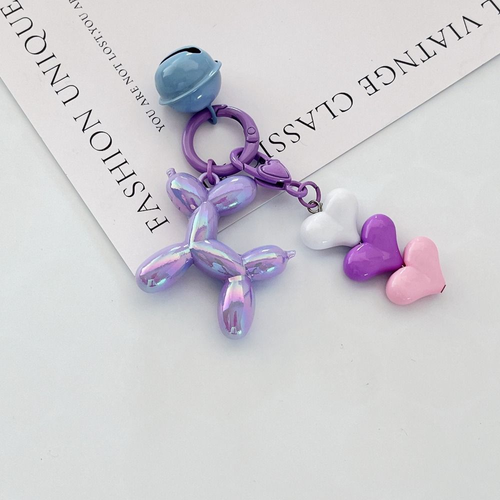 Cute Dog Balloon Keychain Kawaii Love Puppy Keyring Fashion Jelly Dog Key Chain Hanging Accessory фиолетовый
Cute Dog Balloon Keychain Kawaii Love Puppy Keyring Fashion Jelly Dog Key Chain Hanging Accessory фиолетовый