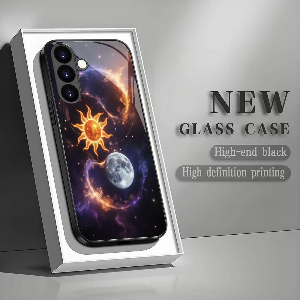 Чехол из закаленного стекла Луна и Звезда для Samsung Galaxy S26 S25 S24 S23 S22 S20 FE/Ultra/Plus, противоударная задняя крышка GalaxyS25
Чехол из закаленного стекла Луна и Звезда для Samsung Galaxy S26 S25 S24 S23 S22 S20 FE/Ultra/Plus, противоударная задняя крышка GalaxyS25