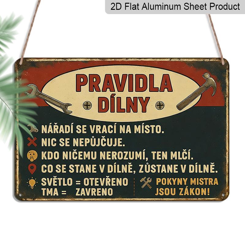 2D Flat 1pc Vintage Czech Slogan Metal Wall Art - Funny Construction Worker Quotes, Retro Garage Decor with Wrench Graphic - Heavy-Duty Aluminium 20*30cm
2D Flat 1pc Vintage Czech Slogan Metal Wall Art - Funny Construction Worker Quotes, Retro Garage Decor with Wrench Graphic - Heavy-Duty Aluminium 20*30cm