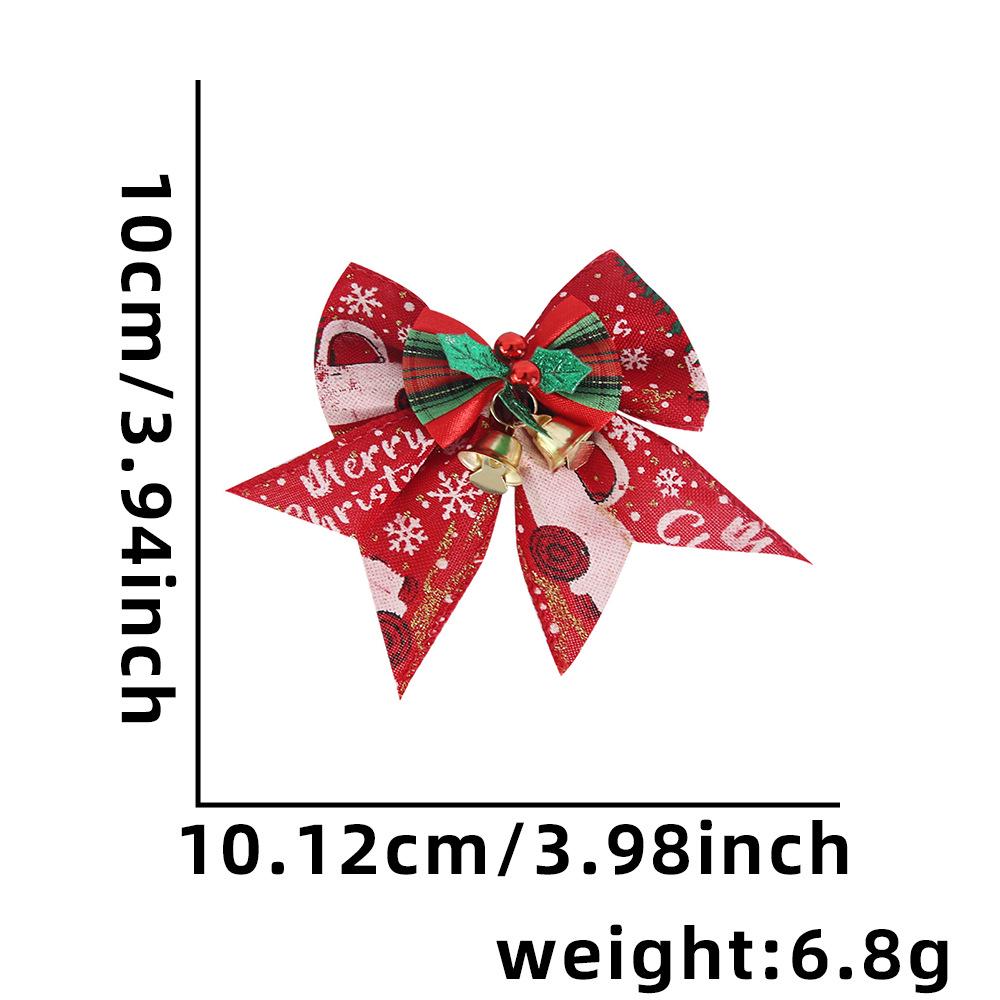 Mini Christmas Bow Bell Pendant for Tree & Gift Decoration One Size
Mini Christmas Bow Bell Pendant for Tree & Gift Decoration One Size