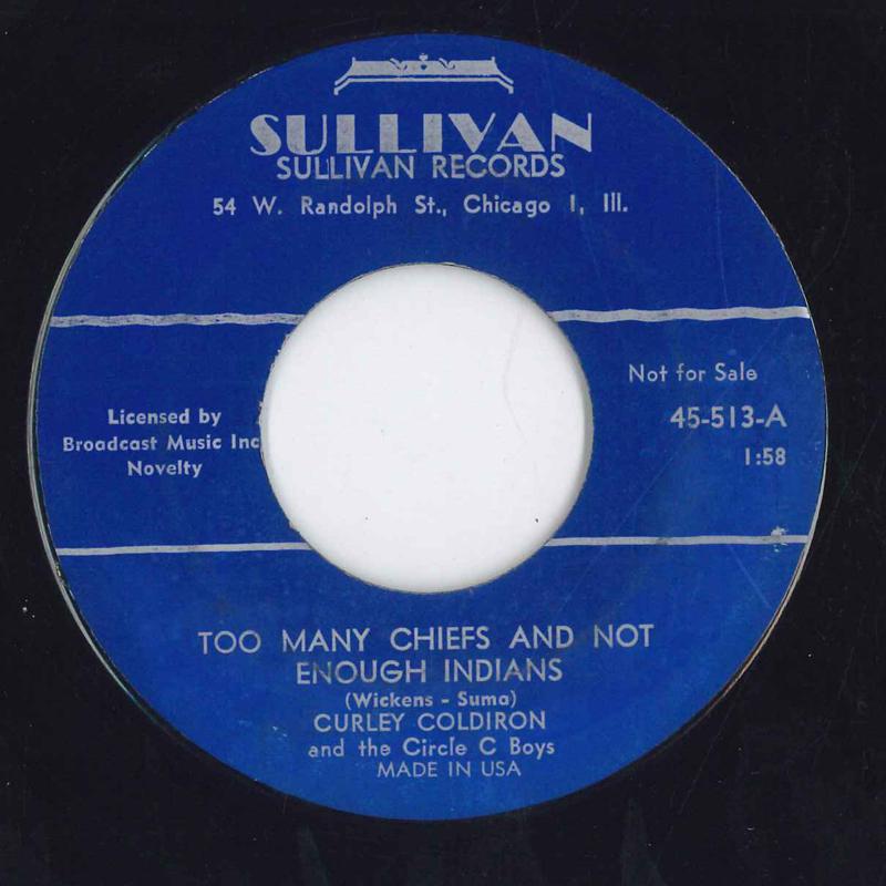 7inch Record CURLEY COLDIRON THE CIRCLE C BOYS Too Many Chiefs And Not Enough Indi 45513PROMO SULLIVAN RECOR US Pop Used
7inch Record CURLEY COLDIRON THE CIRCLE C BOYS Too Many Chiefs And Not Enough Indi 45513PROMO SULLIVAN RECOR US Pop Used