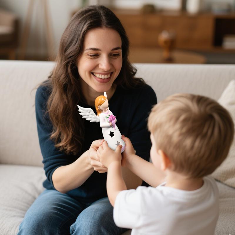 Лампада Ангел Скульптура Ручна робота Декор для дому Тримає Квітку Статуетка Прикраса Фігурки Декор для дому На День Народження Друзів & China Mainland
Лампада Ангел Скульптура Ручна робота Декор для дому Тримає Квітку Статуетка Прикраса Фігурки Декор для дому На День Народження Друзів & China Mainland