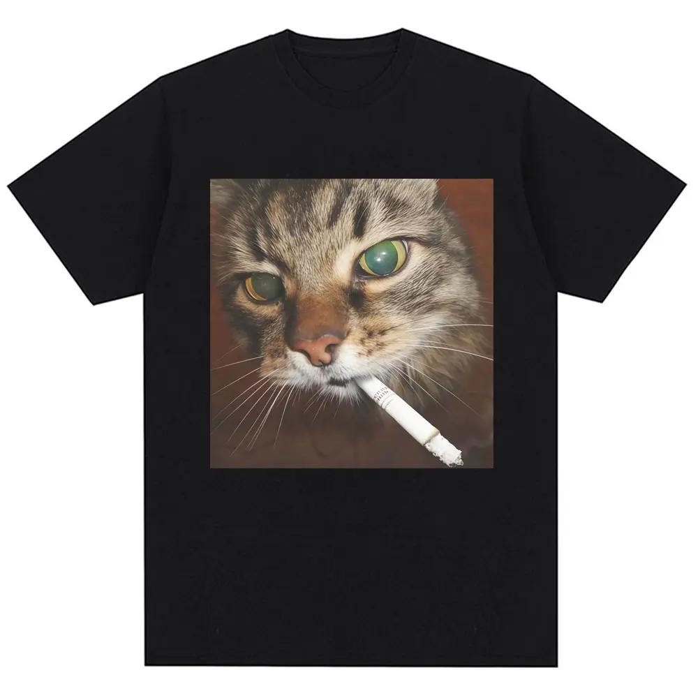 Men and women s fashionable retro T-shirts, pure cotton casual T-shirts, streetwear, interesting smoking cat Meme graphic T-s... S разноцветный
Men and women s fashionable retro T-shirts, pure cotton casual T-shirts, streetwear, interesting smoking cat Meme graphic T-s... S разноцветный