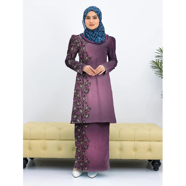 Fashionable traditional clothing purple climbing wall flower print rendering floral Kulang Pahang ladies Muslim suit comfortable and elegant ladies S бежевый
Fashionable traditional clothing purple climbing wall flower print rendering floral Kulang Pahang ladies Muslim suit comfortable and elegant ladies S бежевый