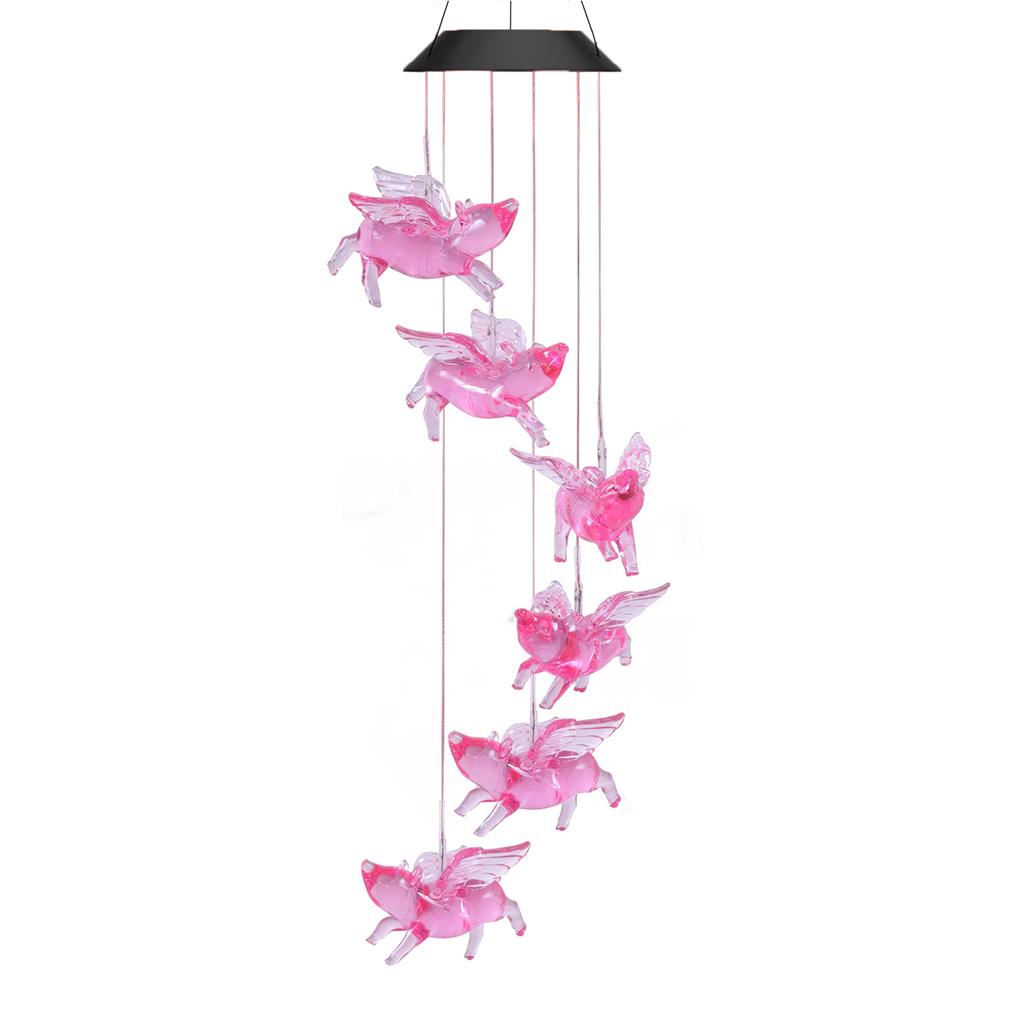 Color Changing Solar Flying Pig Wind Chime Lamp Romantic Waterproof Decorative Automatic Light Control Decor for Home Garden
Color Changing Solar Flying Pig Wind Chime Lamp Romantic Waterproof Decorative Automatic Light Control Decor for Home Garden