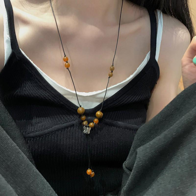 2023 Retro Butterfly Woven Cord Necklace - Women s Sweater Chain & Clavicle Accessories Design
2023 Retro Butterfly Woven Cord Necklace - Women s Sweater Chain & Clavicle Accessories Design