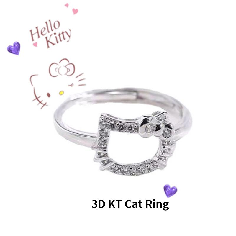 Cartoon Kawaii Ring Cute Sanrio Character Couple Silver Color Ring Opening Adjustable Ring Finger Accessories Birthday Gift
Cartoon Kawaii Ring Cute Sanrio Character Couple Silver Color Ring Opening Adjustable Ring Finger Accessories Birthday Gift