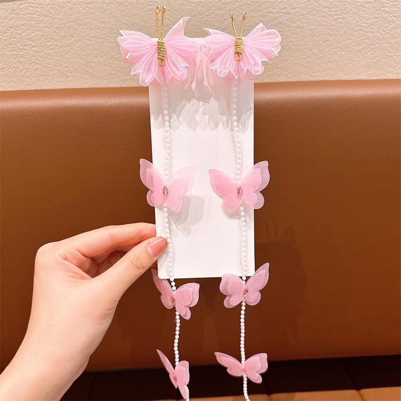 Сладкая заколка-бабочка с жемчугом, плетеная, для маленьких девочек
Сладкая заколка-бабочка с жемчугом, плетеная, для маленьких девочек