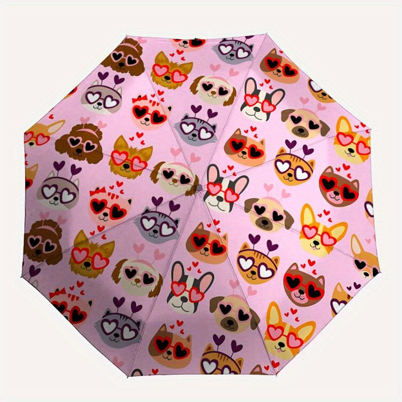 1pc Heart-Eyed Pets Automatic Folding Umbrella, Portable & Foldable Design with 8 Ribs, Casual Outdoor Accessory yy250805122
1pc Heart-Eyed Pets Automatic Folding Umbrella, Portable & Foldable Design with 8 Ribs, Casual Outdoor Accessory yy250805122