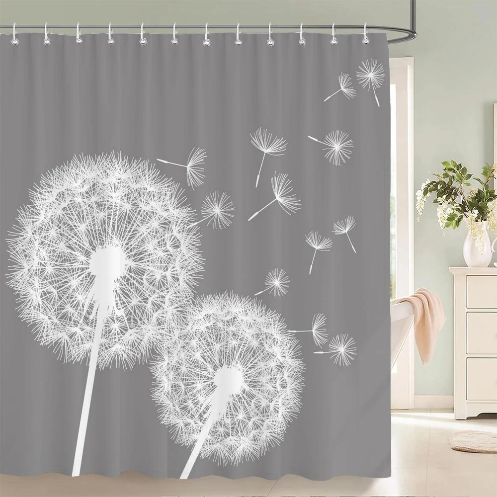 Dandelion Shower Curtain Gray Background White Fluff Nature Print Waterproof Bath Linen Minimalist Design Romantic Bathroom W60H190(CM)-1 Pcs
Dandelion Shower Curtain Gray Background White Fluff Nature Print Waterproof Bath Linen Minimalist Design Romantic Bathroom W60H190(CM)-1 Pcs