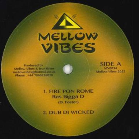 12inch Record RAS BIGGA D SISTA MARY Fire Pon Rome Dub Di Wicked New MV0054 Mellow Vibes 2022 UK Reggae Ska Dub
12inch Record RAS BIGGA D SISTA MARY Fire Pon Rome Dub Di Wicked New MV0054 Mellow Vibes 2022 UK Reggae Ska Dub
