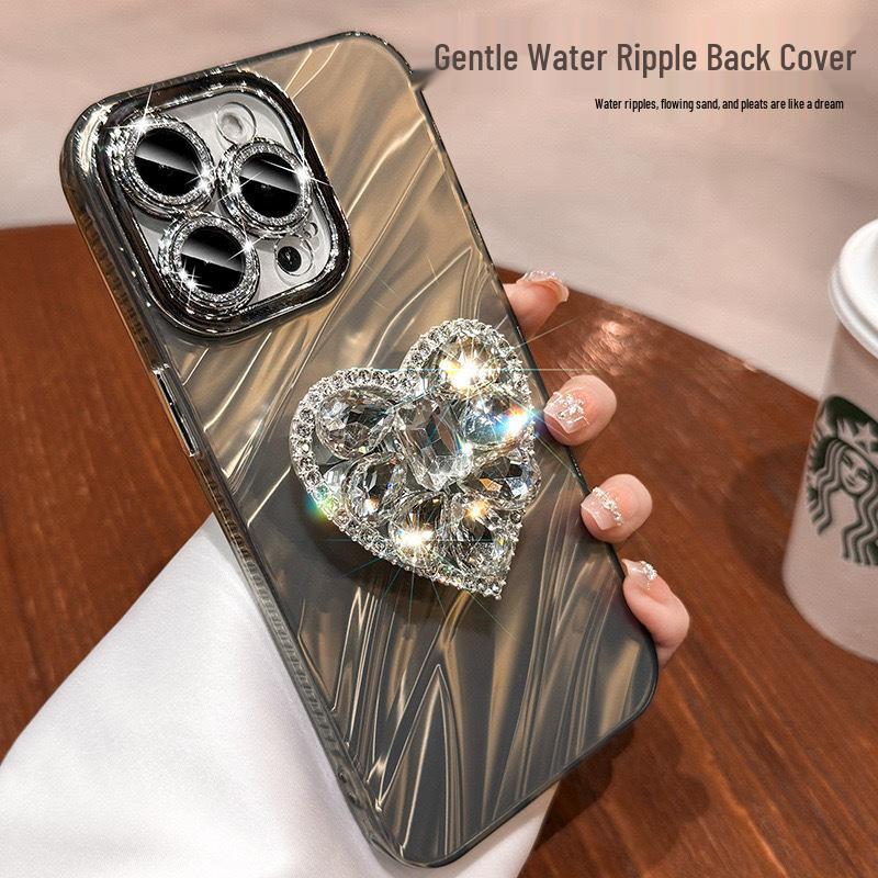 Micro-Perforated Water Ripple Rhinestone Heart Phone Case for iPhone 17 Pro Max/15 Pro/IP11/12 iPhone 17 Pro
Micro-Perforated Water Ripple Rhinestone Heart Phone Case for iPhone 17 Pro Max/15 Pro/IP11/12 iPhone 17 Pro