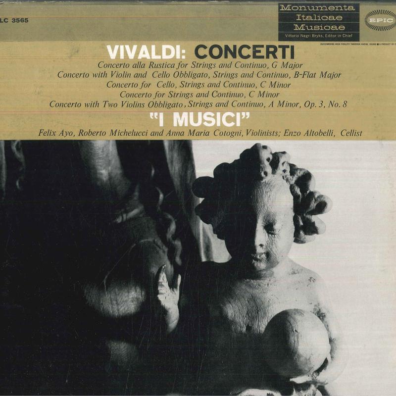 LP Record I MUSICI Vivaldi Concerti LC3565 EPIC US Classical Used
LP Record I MUSICI Vivaldi Concerti LC3565 EPIC US Classical Used